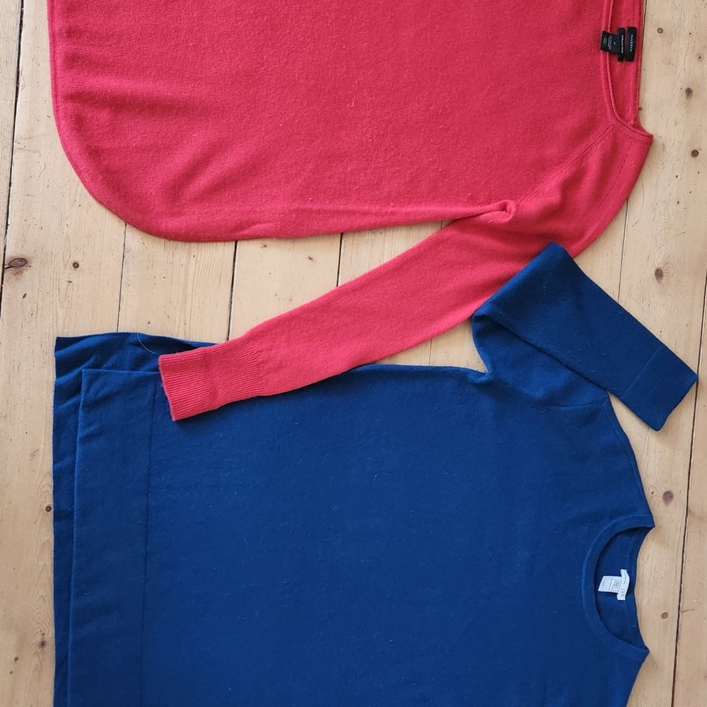 CASHMERE SWEATERS (2)  M/L  OVERSIZED MEDIUM